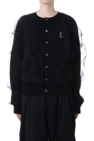 Tulle Cardigan - Black (CK-25188)