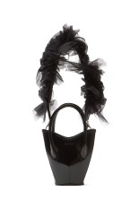 Tulle Handle Bag - Black (CZ-25213)