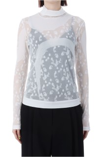 Knitted High Neck Top - WHITE (MM25FW-KN032)