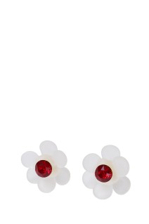 Floral Motif Earrings - CLEAR (MM25FW-AC311)