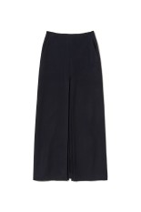 TENSE WOOL DOUBLE CLOTH SLIT SKIRT - DARK NAVY (A25AS02WP)