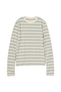 GRADIENT STRIPE JERSEY L/S TEE - FADE BLUE STRIPE (A25AP03GJ)