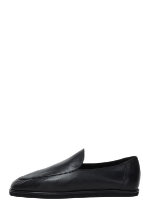 SOFT LEATHER LOAFERS - BLACK (A25AS08QD)
