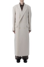 LIGHT MELTON CHESTERFIELD COAT - CREAM BEIGE (A25AC05LM)