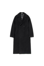 SUPER FINE WOOL MOSSER CHESTERFIELD COAT - BLACK (A25AC05WM)