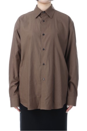 WASHED FINX TWILL SHIRT - BROWN (A25AS04TN)