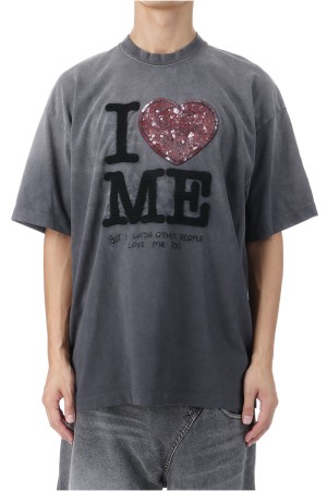 GRIP-LOVE T-SHIRT - BLACK (25AW51CS401)