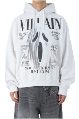 VILLAIN COVER PRINT HOODIE - WHITE (25AW47CS410)