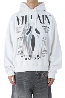 VILLAIN COVER PRINT HOODIE - WHITE (25AW47CS410)