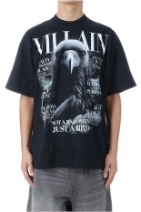 VILLAIN COVER PRINT T-SHIRT - BLACK (25AW48CS411)