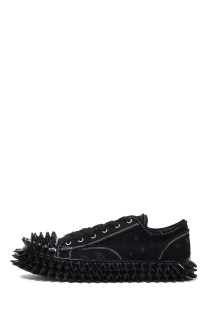 SPIKY CANVAS SNEAKER - BLACK (25AW75FT62)