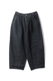 5PK BALLOON PANTS(Enzyme Wash) - BLACK (25AW_18_1006AWBALOON5PK01-1)