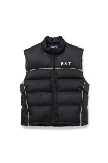 B Logo Down Vest - Black