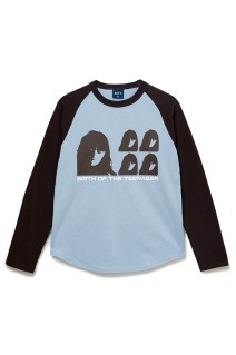 Disc Raglan L/S Tee - Light Blue