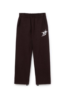 B Logo Sweatpant - Brown