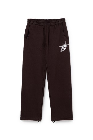 B Logo Sweatpant - Brown