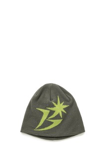 B Logo Skull Cap Beanie - Olive