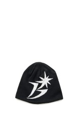 B Logo Skull Cap Beanie - Black