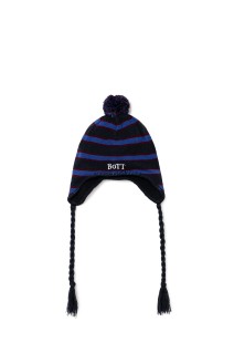 Tassel Pom Beanie - Navy