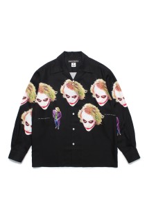 THE DARK KNIGHT TRILOGY / L/S HAWAIIAN SHIRT ( TYPE-2 ) / BLACK (TDKT-WM-HI07)