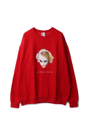 THE DARK KNIGHT TRILOGY / CREW NECK SWEAT SHIRT ( TYPE-2 ) / RED (TDKT-WM-SS10)