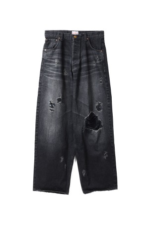 Super Baggy Jeans - BLACK (G15PT051)