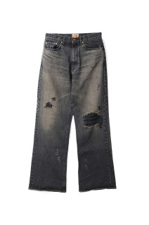 Bootcut Wide Jeans - BLACK (G15PT054)