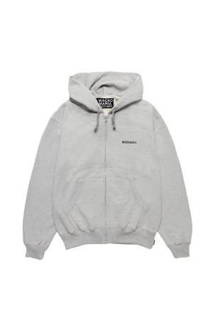 HEAVY WEIGHT FULL ZIP HOODED SWEAT SHIRT / GRAY (25FWE-WMC-SS01)