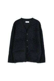 MOHAIR CARDIGAN / BLACK MIX