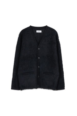 MOHAIR CARDIGAN / BLACK MIX