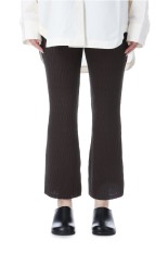 Knit Flare Leggings - CHARCOAL GRAY (62520727)