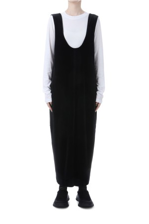 Velour Uneck Onepiece - BLACK (62520314)