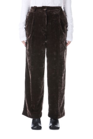 Velvet Wide Pants - BROWN (62520712)
