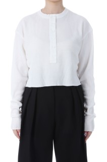 Waffle Henley Tops - WHITE (62520628)