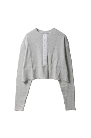 Waffle Henley Tops - OATMEAL (62520628)