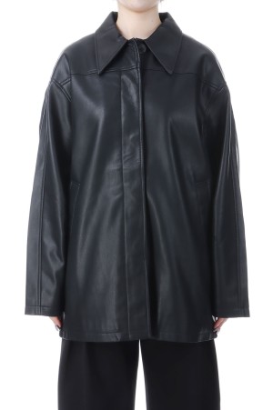 Ecoleather Over Jacket - BLACK (62520105)