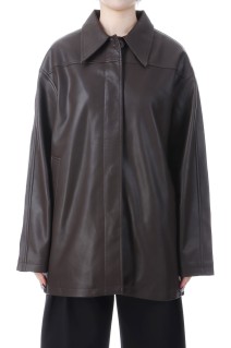 Ecoleather Over Jacket - DARK BROWN (62520105)