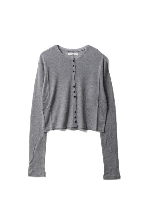 Sheer Rib Cardigan - GRAY (62520602)