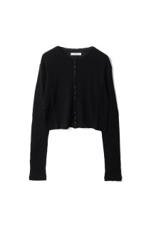 Sheer Rib Cardigan - BLACK (62520602)