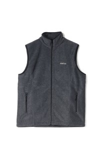 Fleece Zip Vest - CHARCOAL GRAY (62520113)