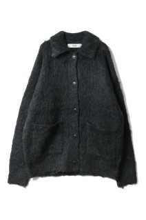 Brashed Knit Jacket - CHARCOAL GRAY (62520522)