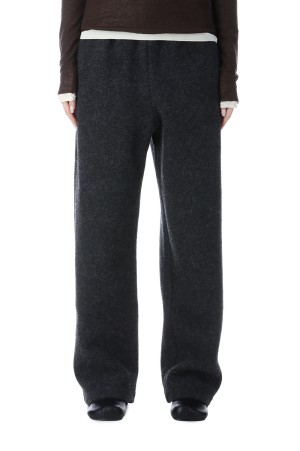 Wool Drawstring Pants - CHARCOAL GRAY (62520725)