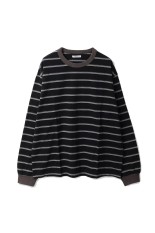 ORIGINAL BORDER L/S T-SHIRTS - BLACK (253-60104)