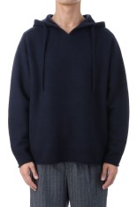 FELTED MERINO WOOL FOODIE KNIT - NAVY (253-60204)