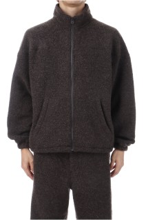 WOOL FLEECE DERBY JACKET - BROWN (253-60108)