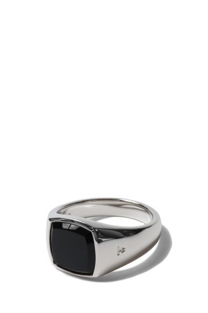 Kay Ring Polished Onyx - SILVER / BLACK ONYX (101276)
