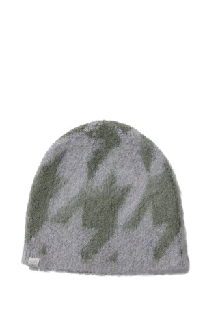 Houndstooth Mohair Beanie / Khaki (003342807)