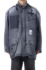 DISTRESSED M-65 JACKET - BLACK (J15BL171)