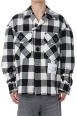 AMATEUR SEWN CHECK SHIRTS - WHITE (A15SH086)