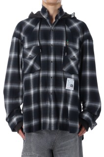 SWEAT HOODIE L/S SHIRTS - BLACK (J15SH182)